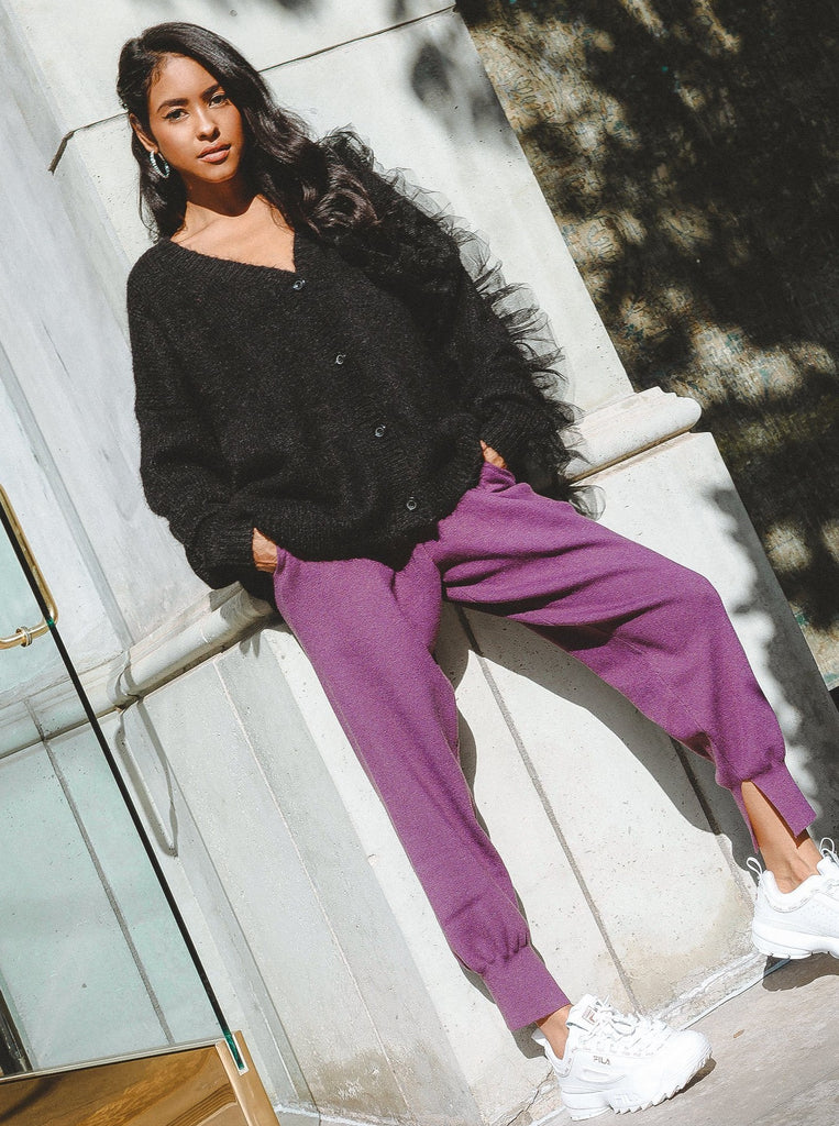 Paloma Tapered Joggers Clothing m-usefashion S Purple 