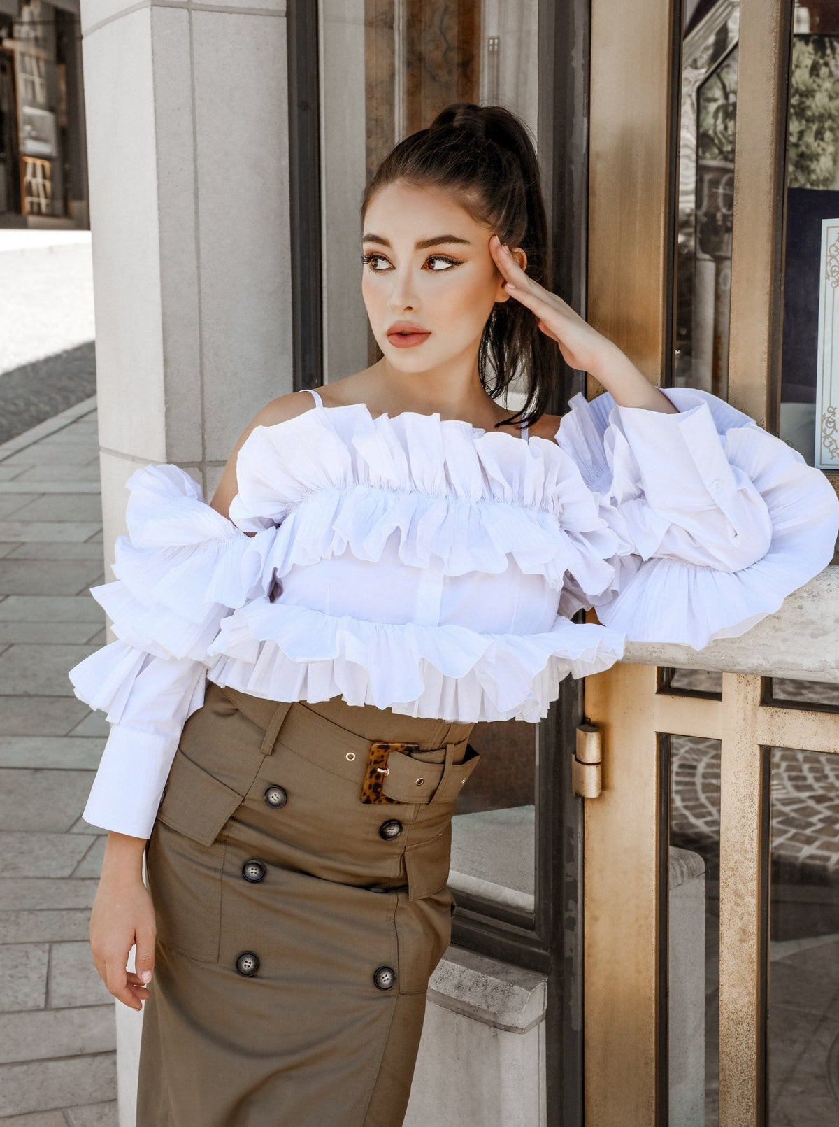 After Hours Ruffle Shirt | MUSE