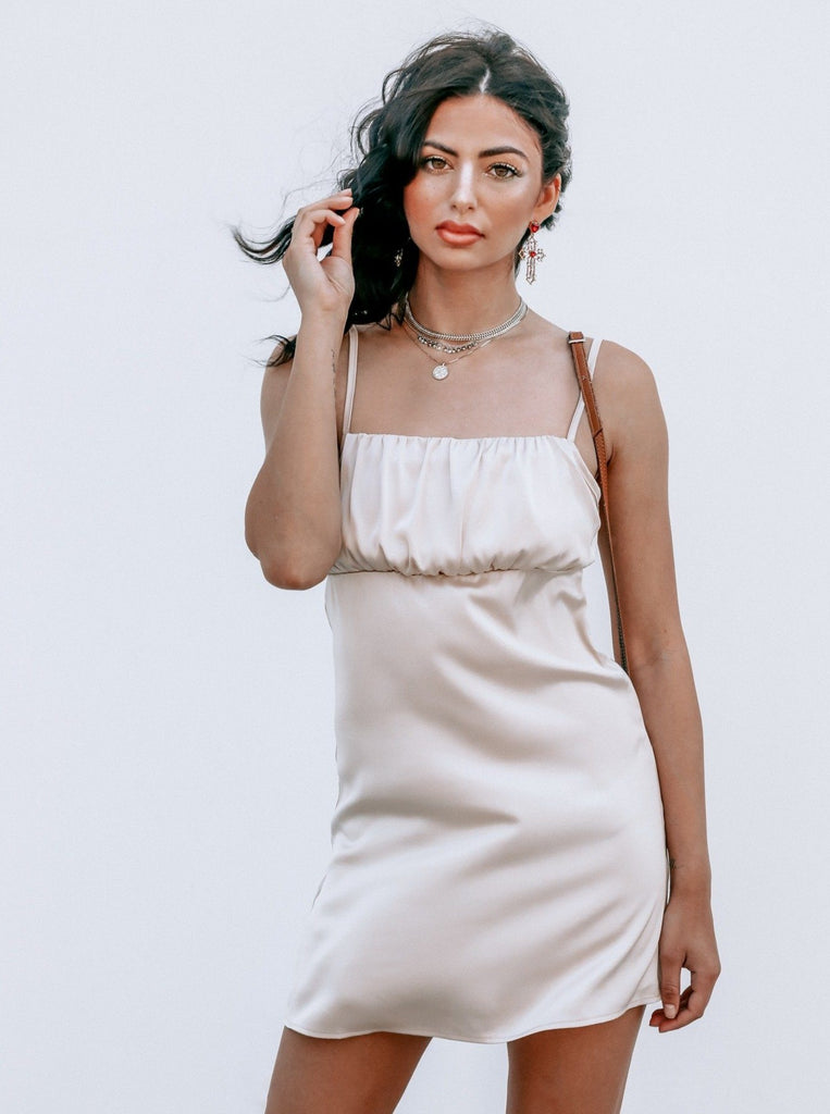 The Orla Satin Dress Clothing M•USE Fashion 