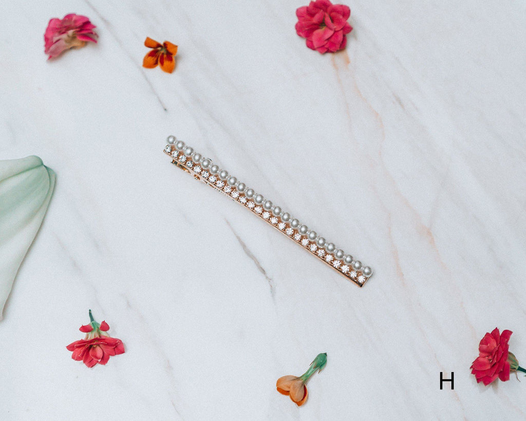 Bella Faux Pearl Beaded Hair Clip Accessories m-usefashion 
