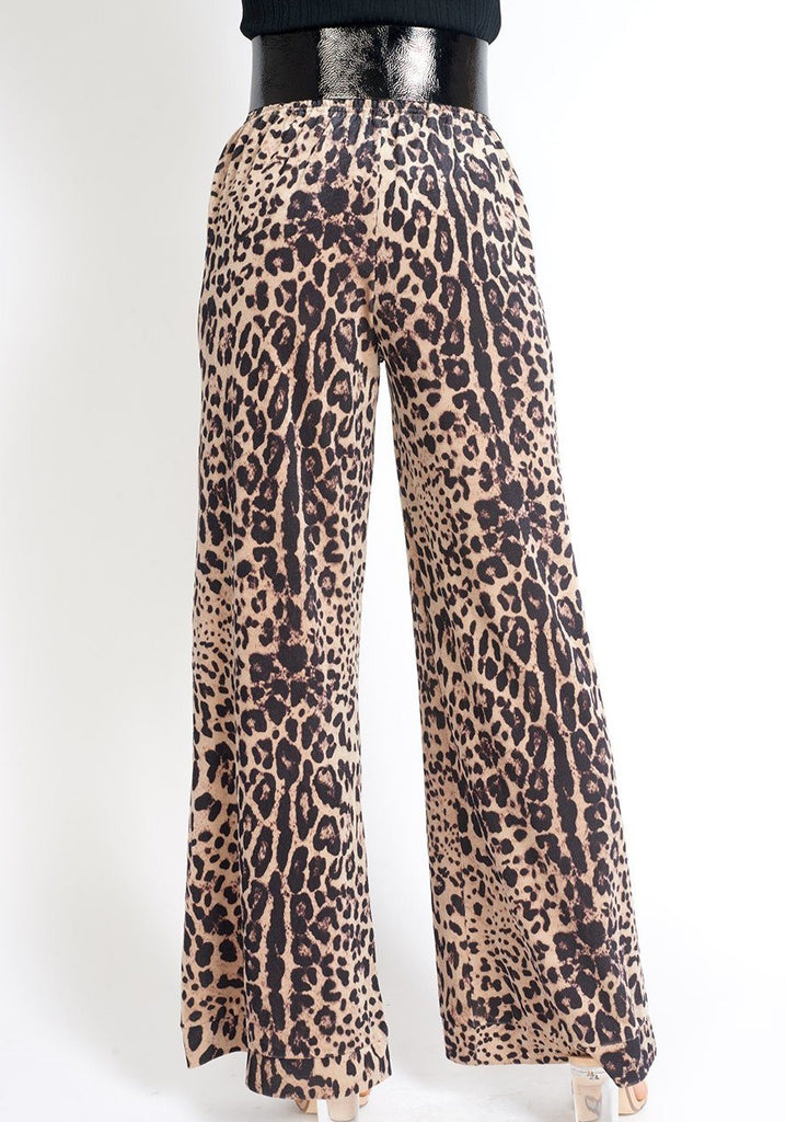 Bianca Velvet Pants in Leopard Print Clothing m-usefashion 