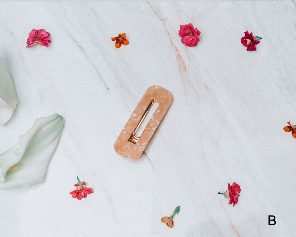 Nostalgic Acrylic Resin Hair Clip Accessories m-usefashion 
