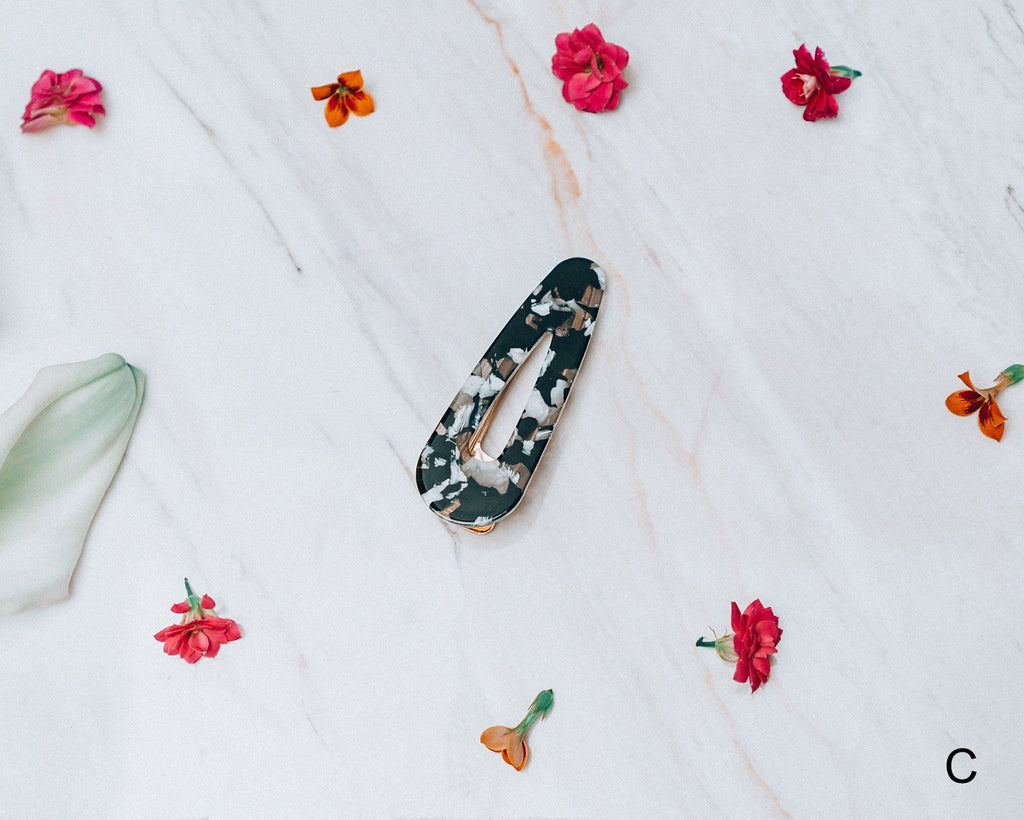 Nostalgic Acrylic Resin Hair Clip Accessories m-usefashion 