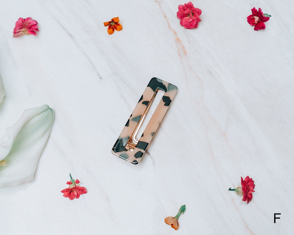 Nostalgic Acrylic Resin Hair Clip Accessories m-usefashion 