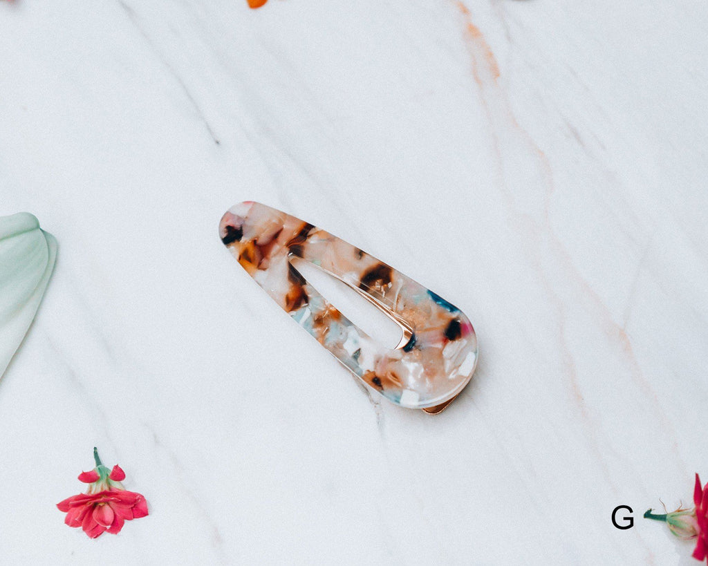Nostalgic Acrylic Resin Hair Clip Accessories m-usefashion 