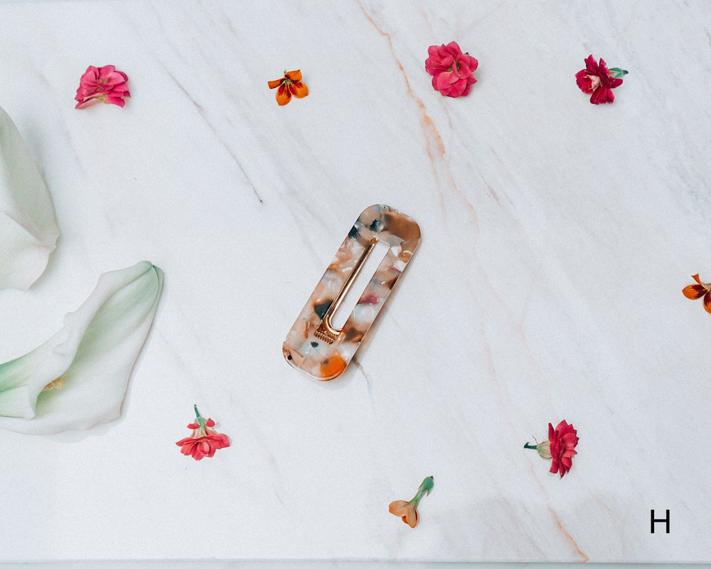 Nostalgic Acrylic Resin Hair Clip Accessories m-usefashion 
