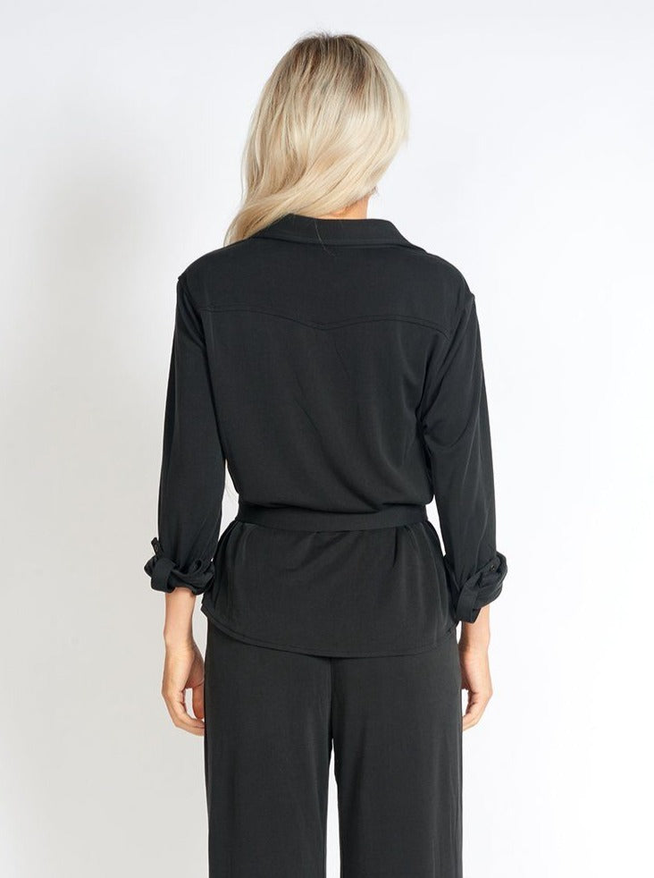 Office Day Easy Black Shirt Top Clothing m-usefashion 